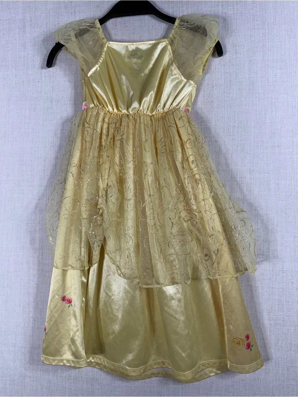 Disney Yellow Belle Costume Dress with Pink Trim - Picture 5 of 5
